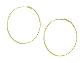 Sheila Fajl Lisa Featherweight Hoop Earrings in Polished Gold