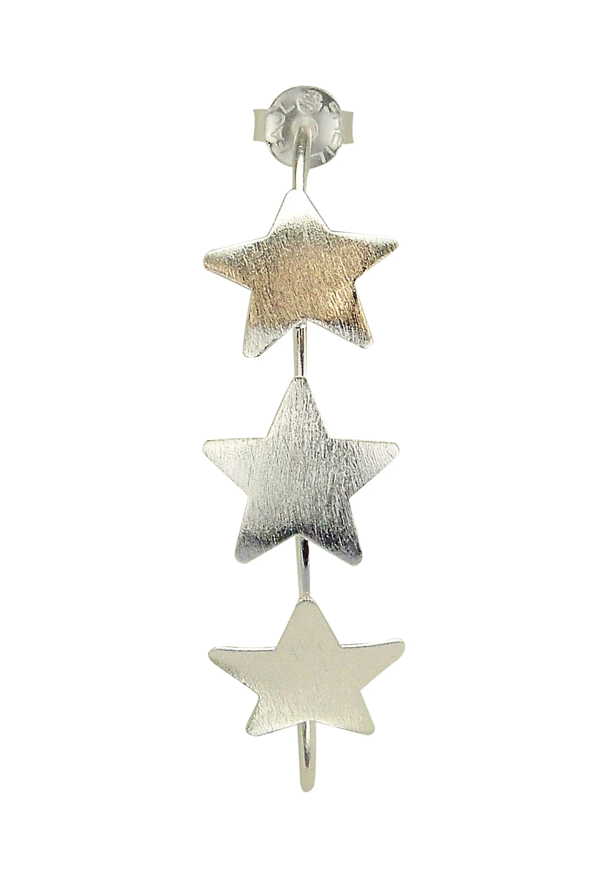 Sheila Fajl Silvina Star Statement Hoop Earrings in Silver Plated