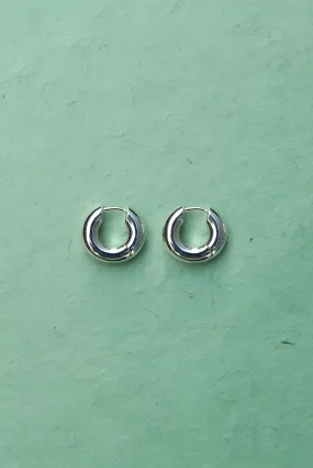 Silver Baby Hoops