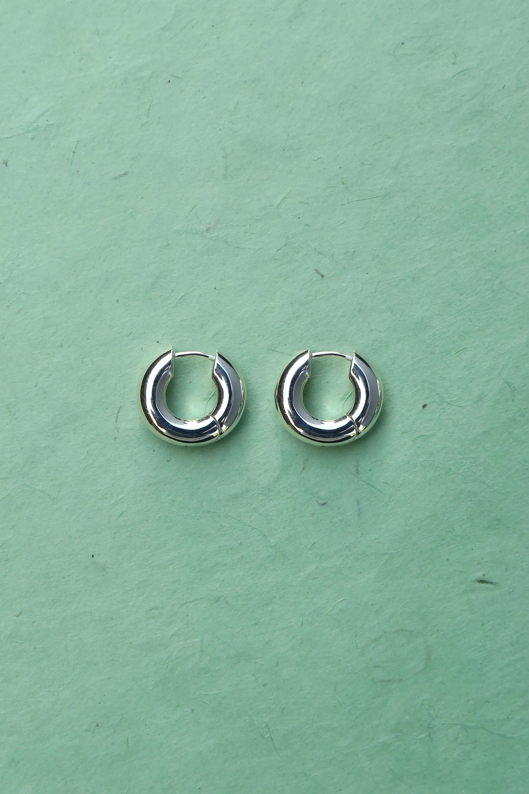 Silver Baby Hoops