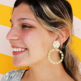 Smiley Daisy Lily Hoops