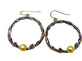 Sterling Silver Pearls Earrings for Women Hook Earrings Israel Jewelry