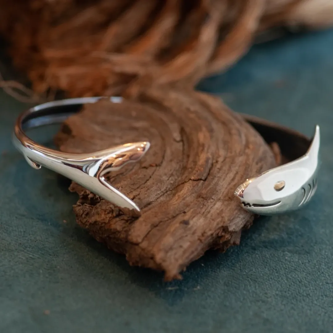 Sterling Smiling Shark Bracelet