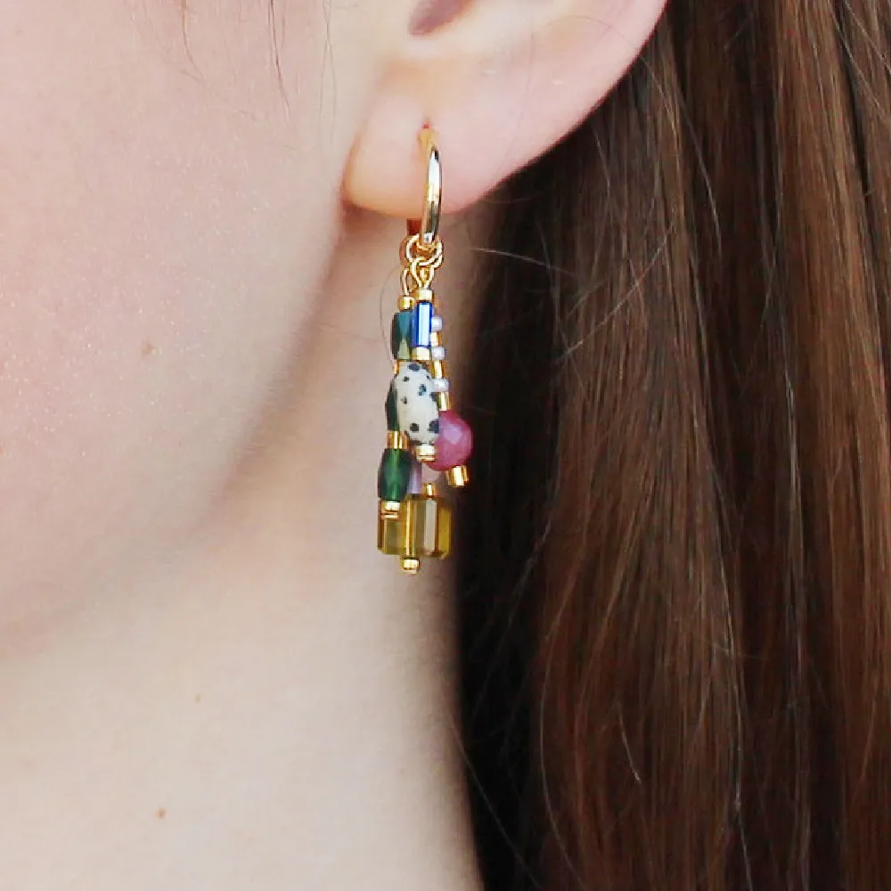 Stevie Dangle Hoop Earrings