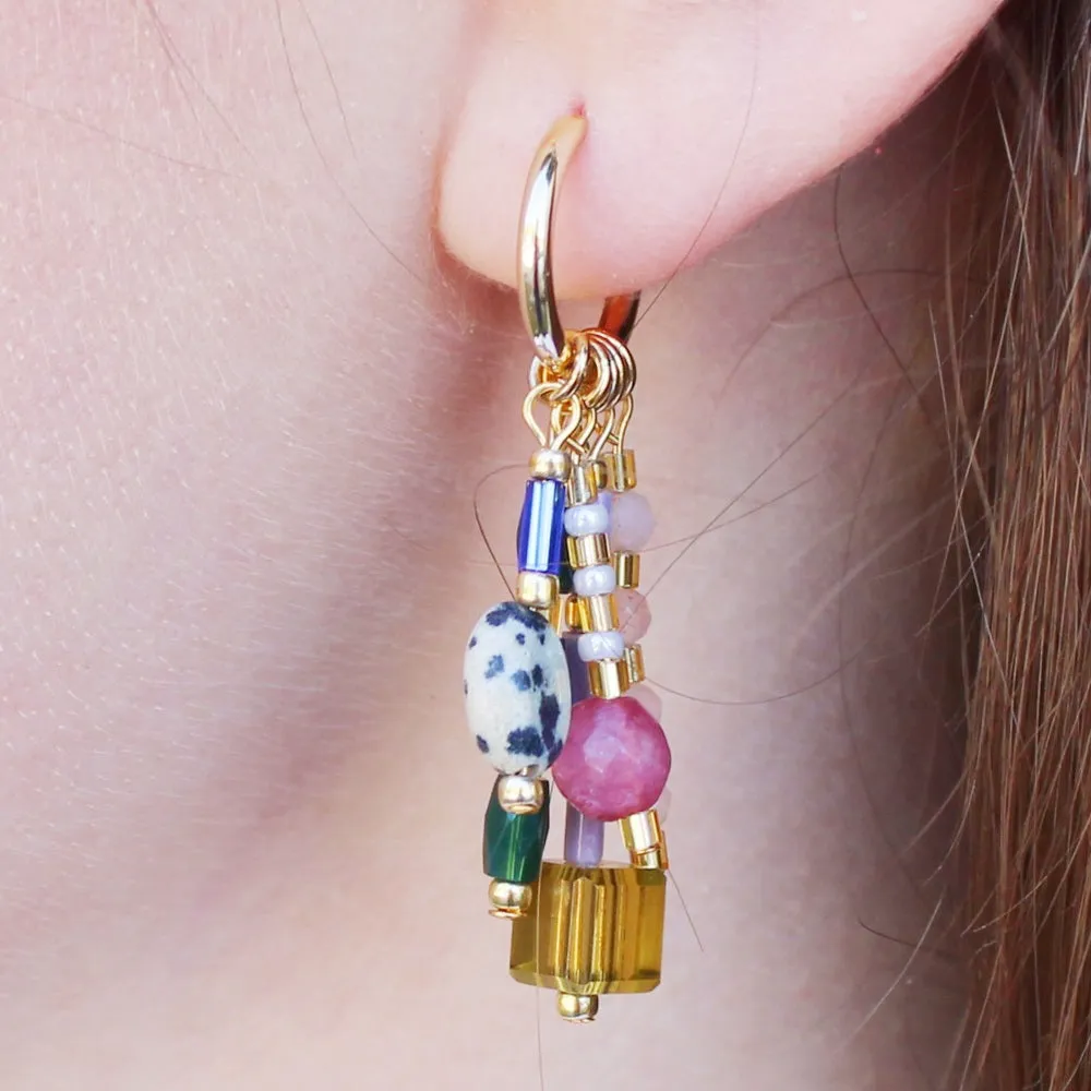 Stevie Dangle Hoop Earrings