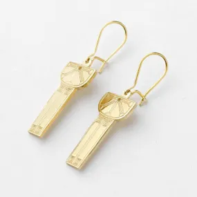 Sundial Standing Stone Earrings