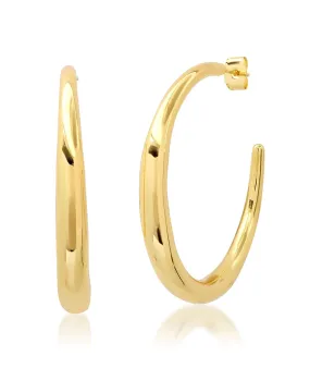 TAI Thin to Thick Large Gold Hoops