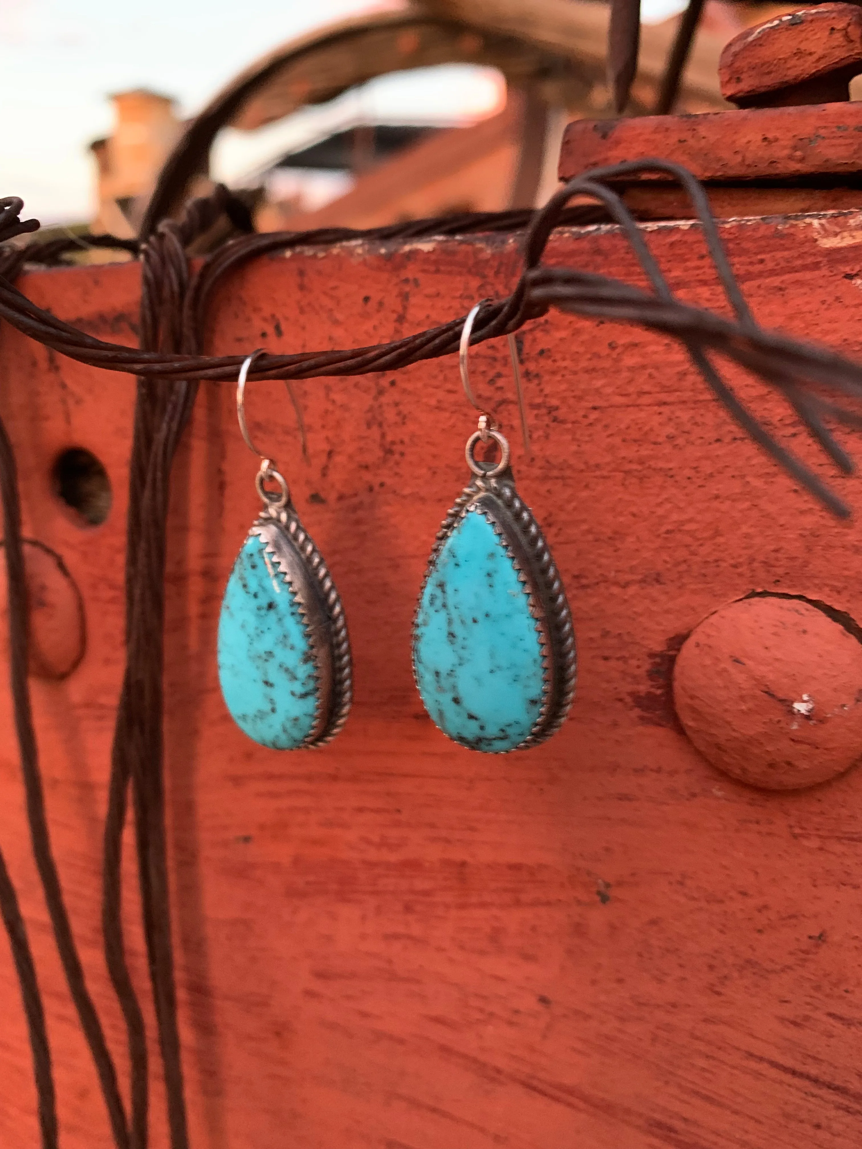 Teardrop Turquoise earrings