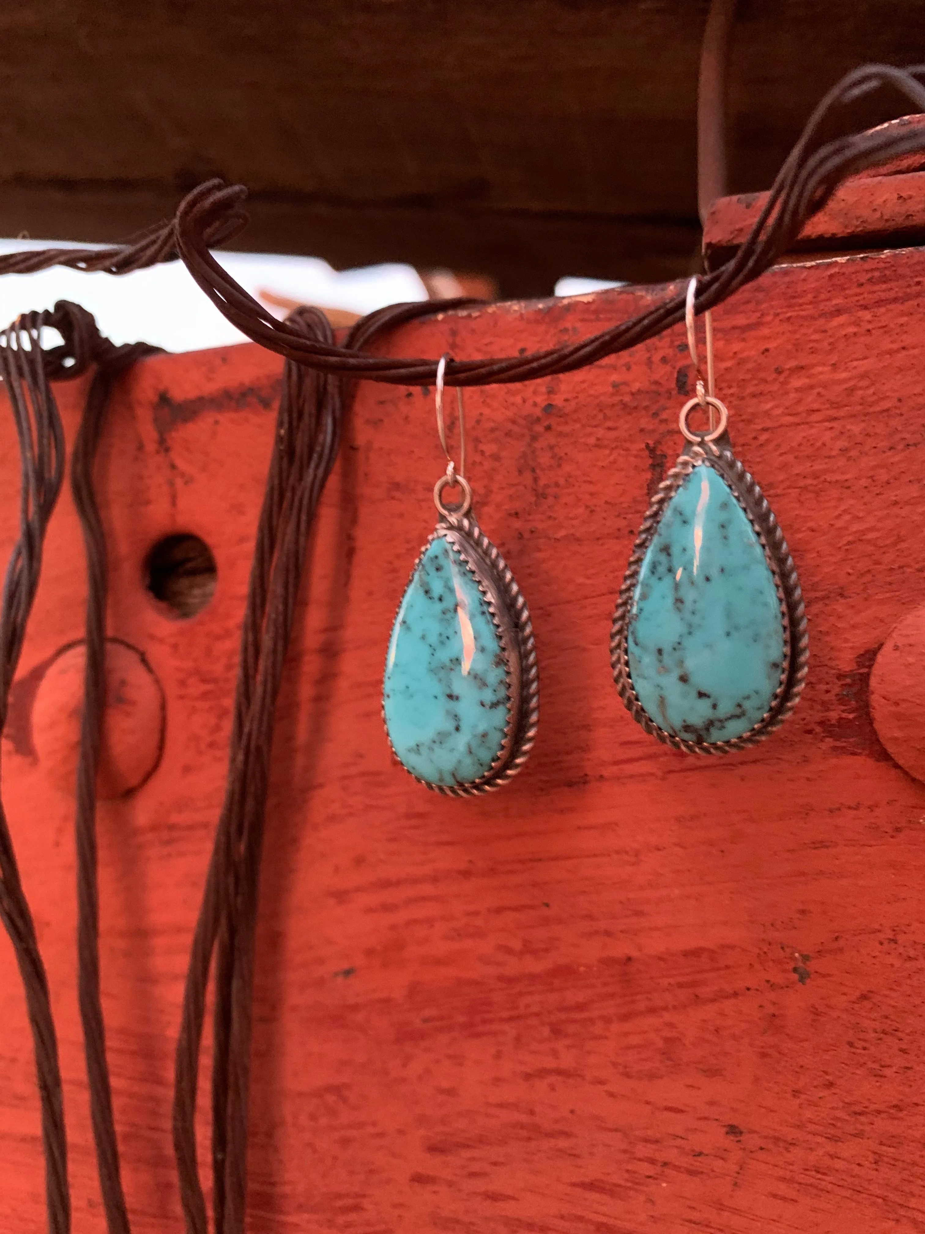 Teardrop Turquoise earrings