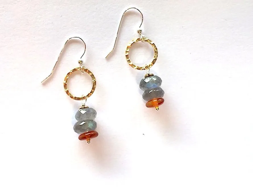 Transformation Earrings Labradorite