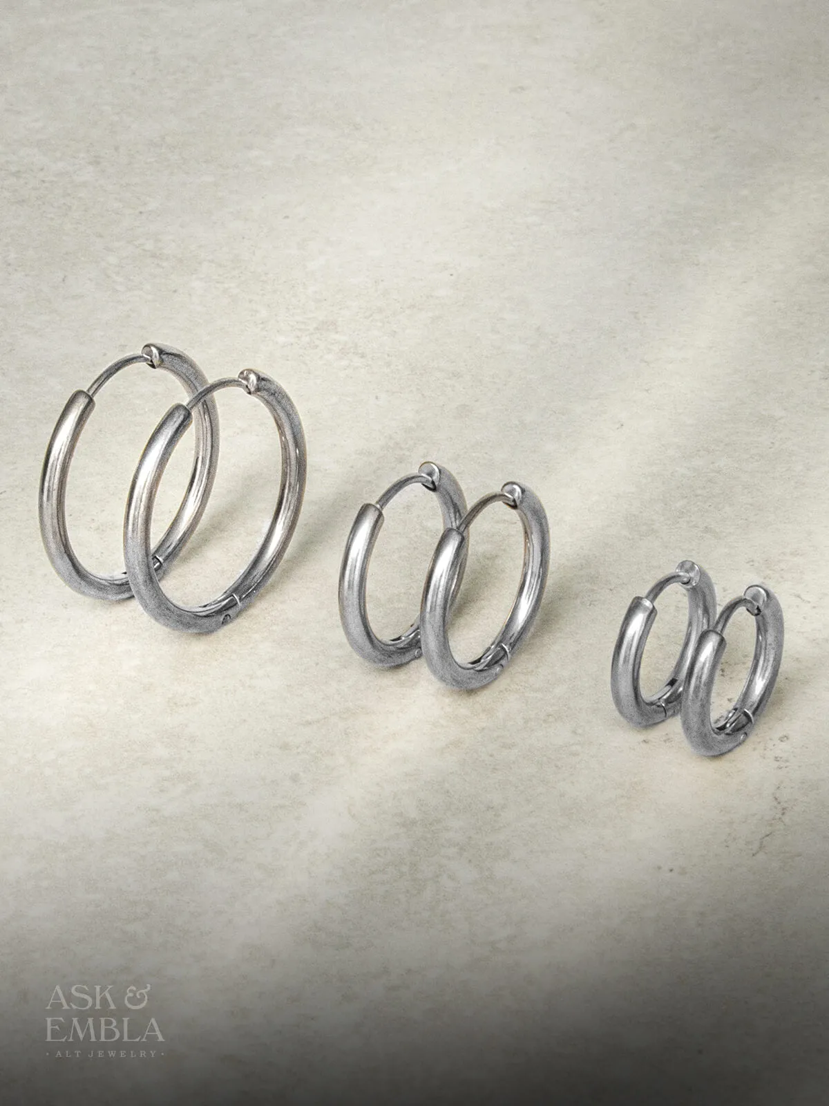 Tria Hoop Earrings Set (Pack of 3)