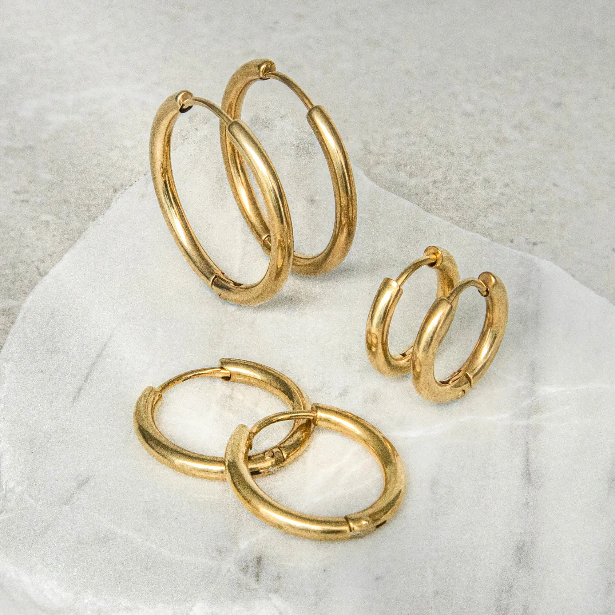 Tria Hoop Earrings Set (Pack of 3)