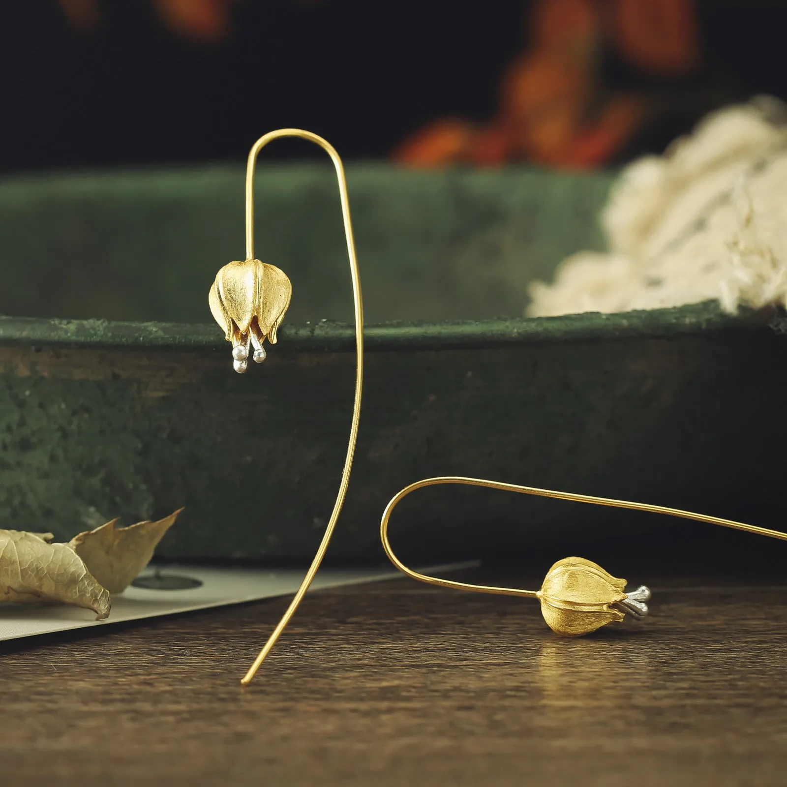 Tulip Hook Earrings