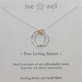 Two Loving Sisters Necklace By Live Well