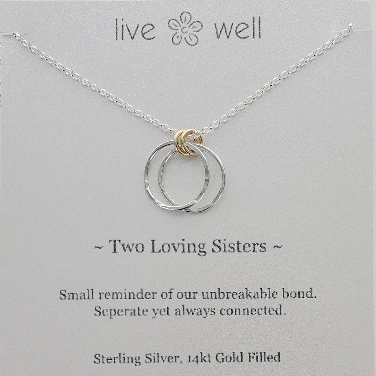 Two Loving Sisters Necklace By Live Well